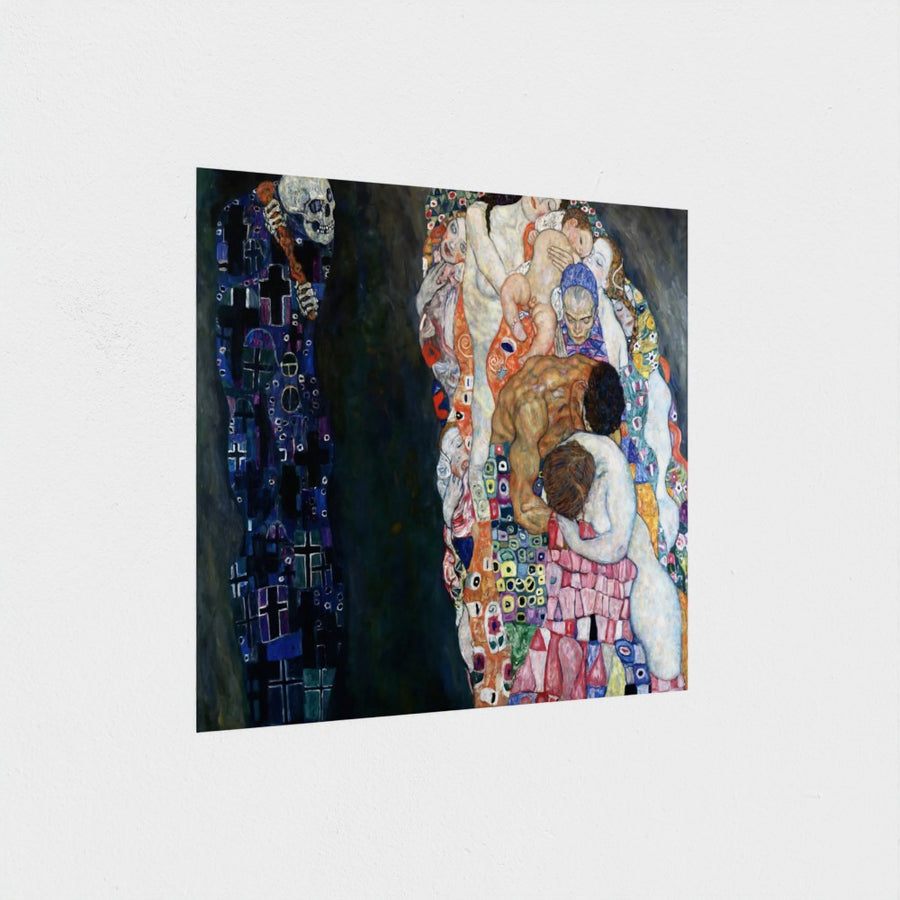 Death and Life — unframed, at an angle