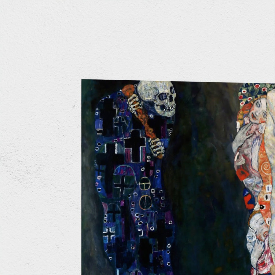 Death and Life — unframed, corner detail