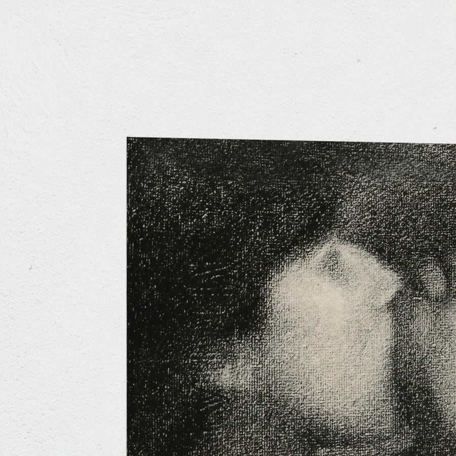 Echo, study for Bathers at Asnieres — unframed, corner detail
