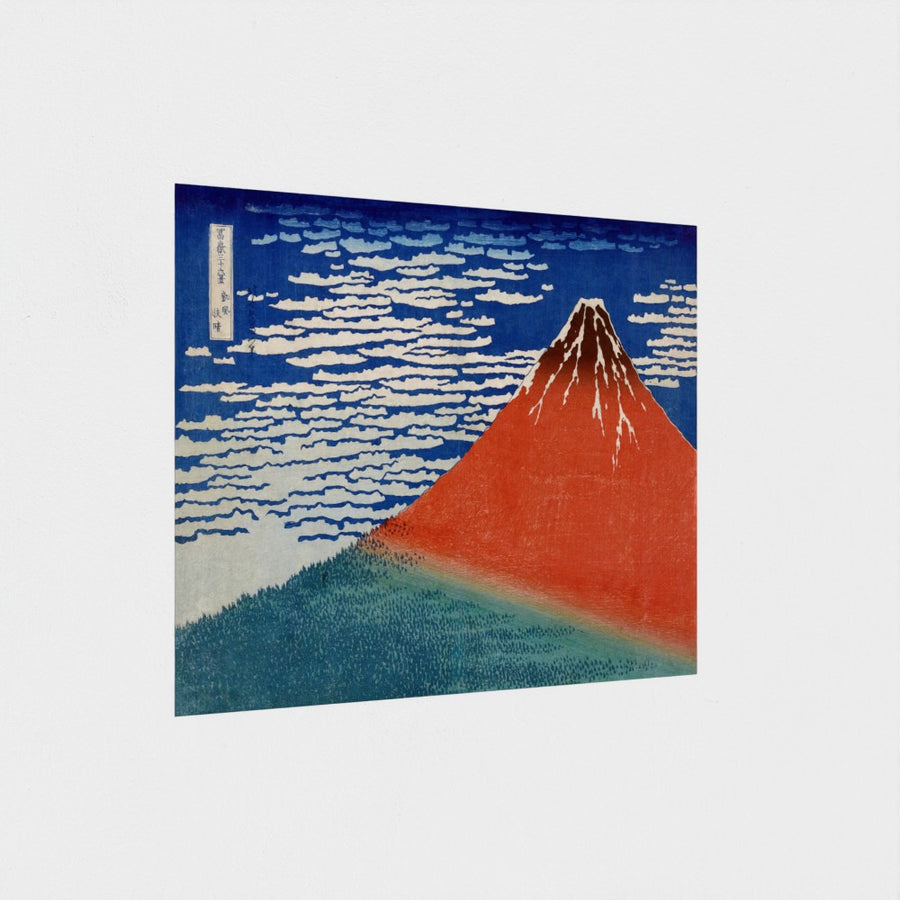 Fine Wind, Clear Morning, Red Fuji — unframed, at an angle
