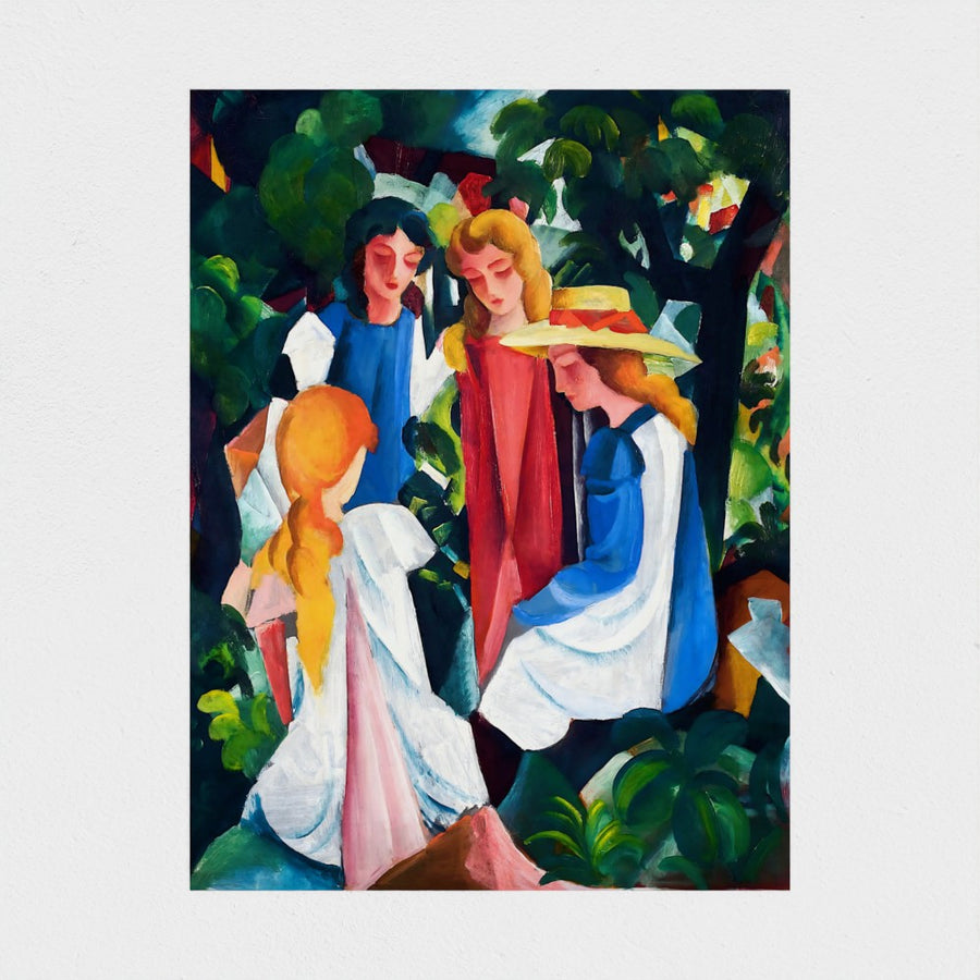 Four Girls — unframed, front