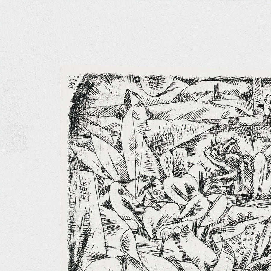 Garden of Passion — unframed, corner detail