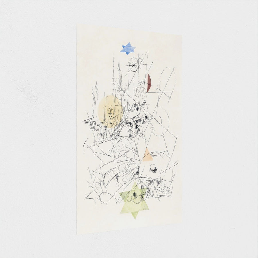 Hope and Destruction — unframed, at an angle