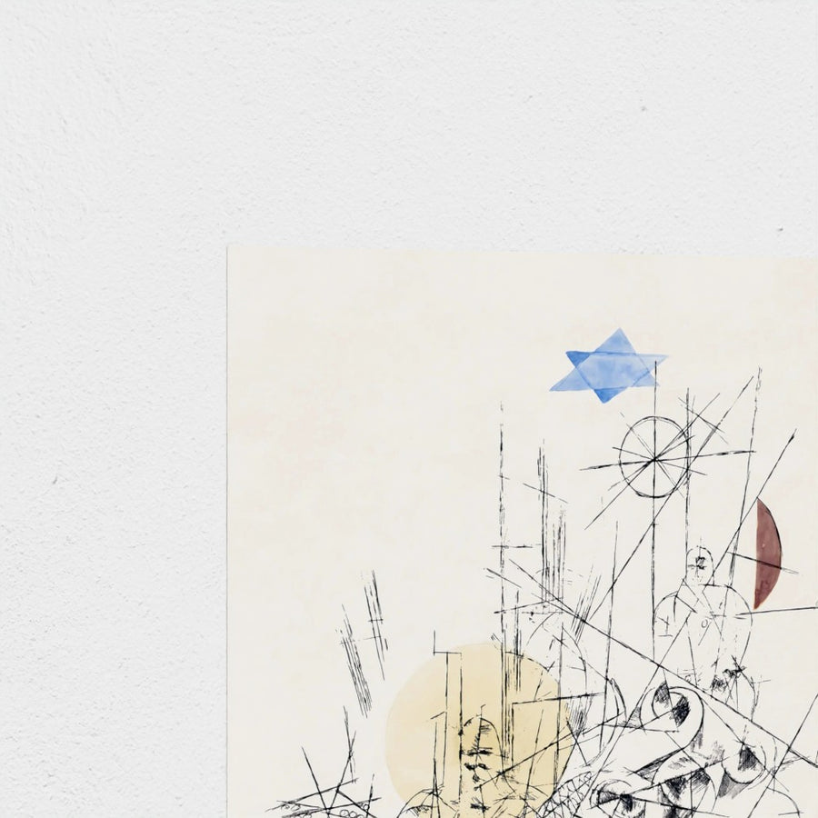Hope and Destruction — unframed, corner detail