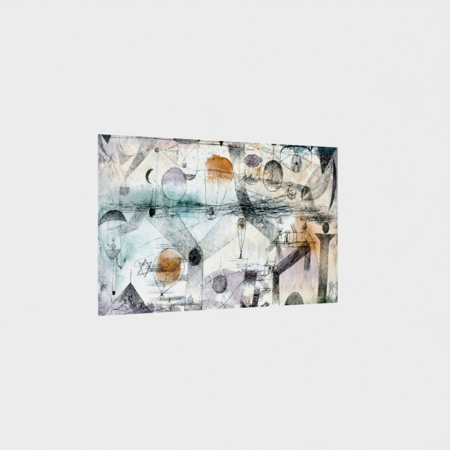 In the realm of air — unframed, at an angle