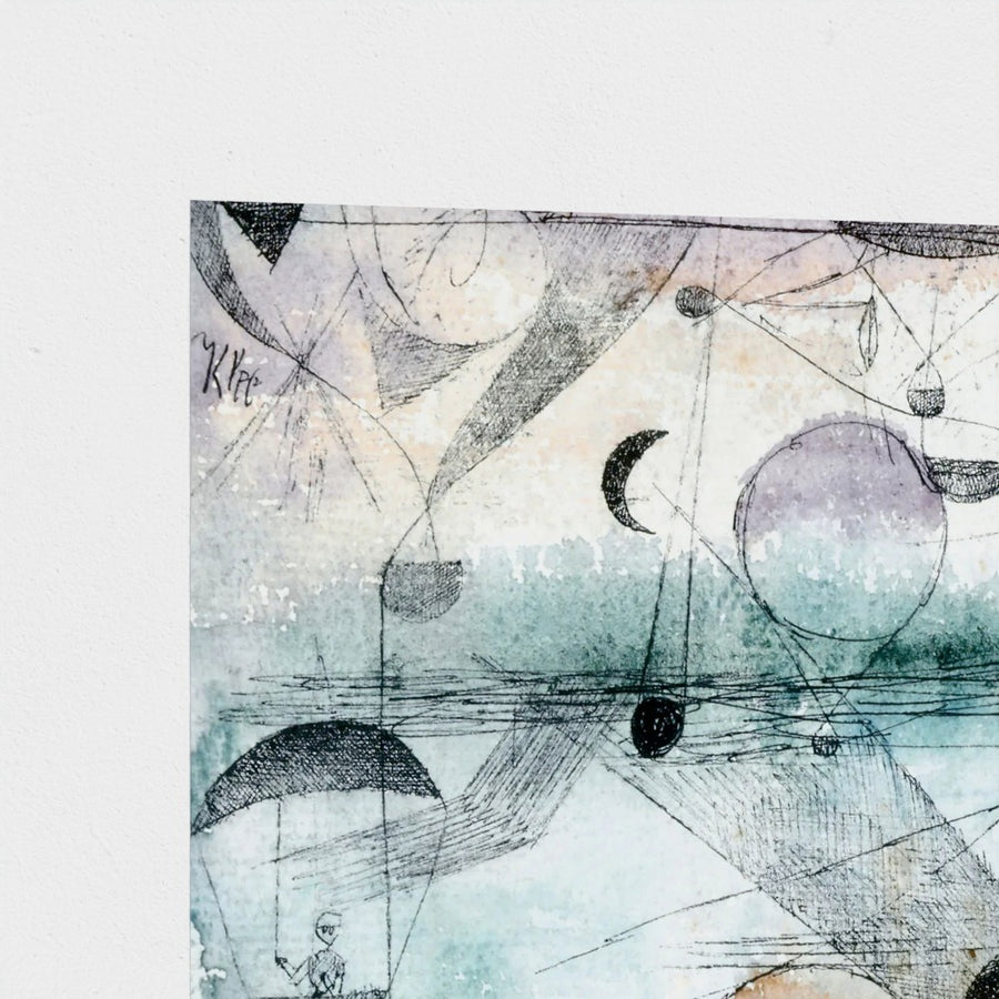 In the realm of air — unframed, corner detail