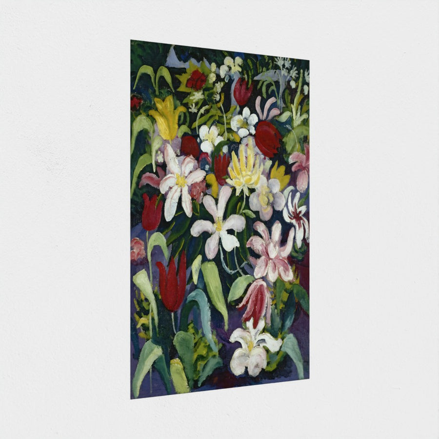 Blumenteppich — unframed, at an angle