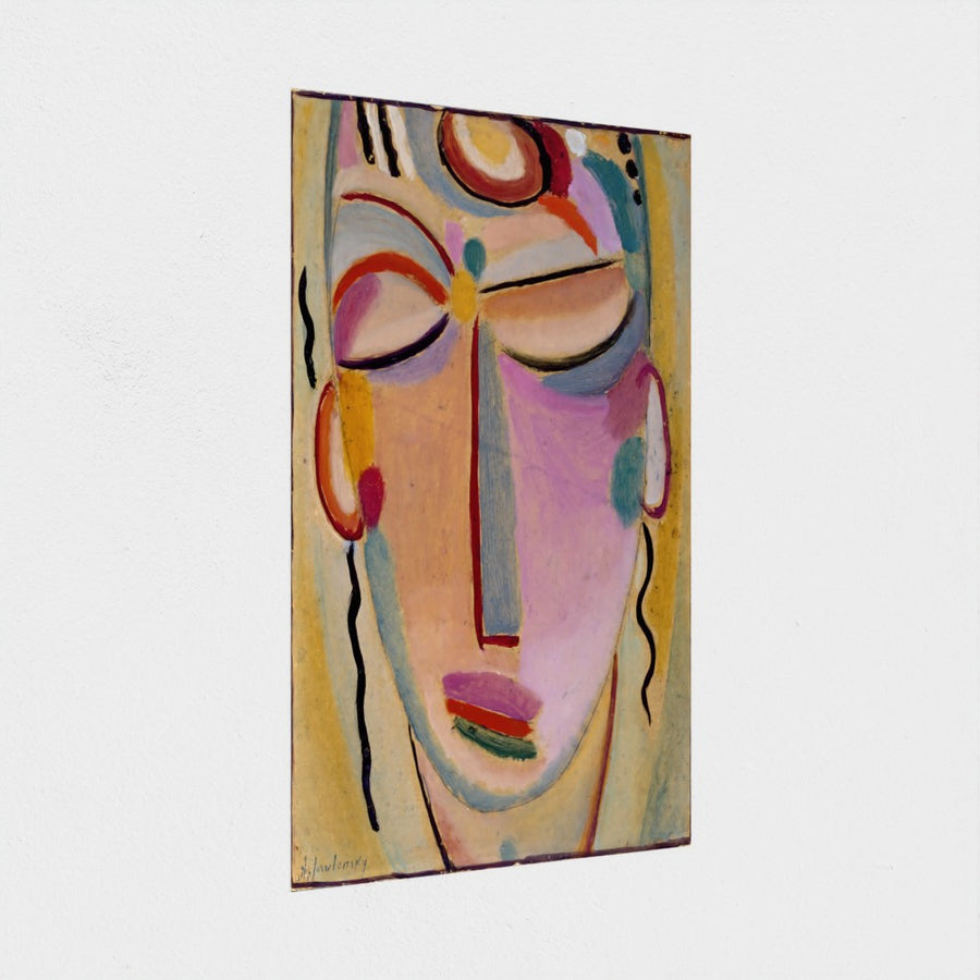Mystical Head: Meditation — unframed, at an angle