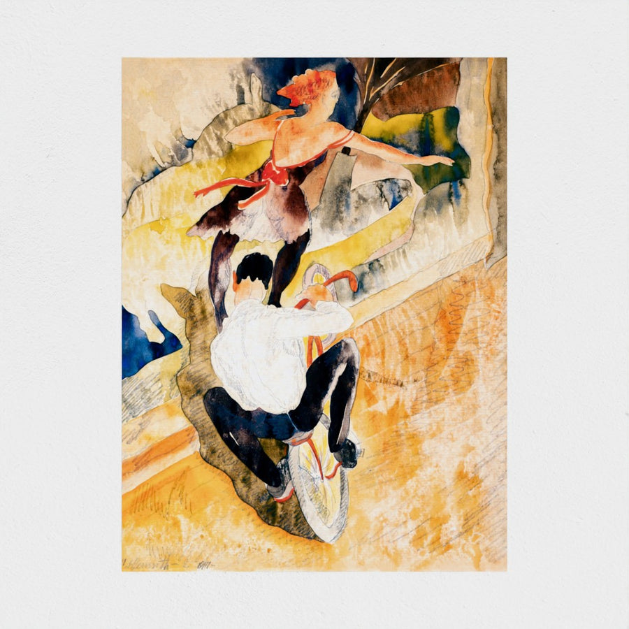 Bicycle Acrobats — unframed, front
