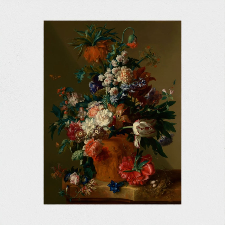 Vase of Flowers — unframed, front