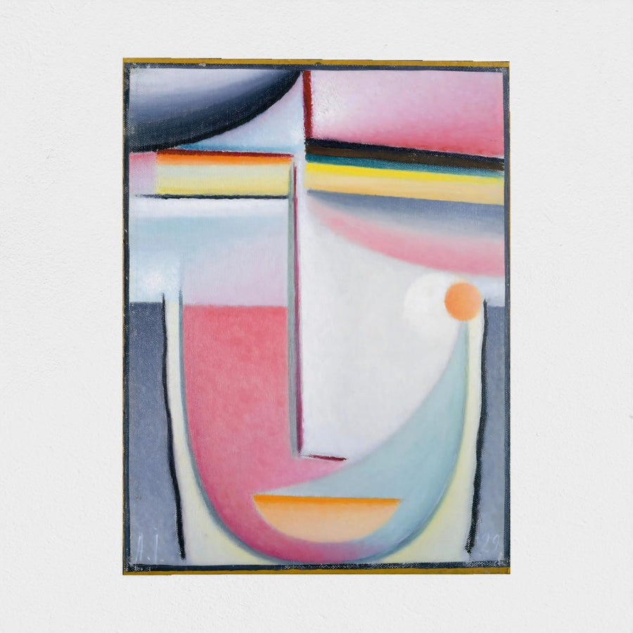 Abstract Head: Symphony in Pink — unframed, front