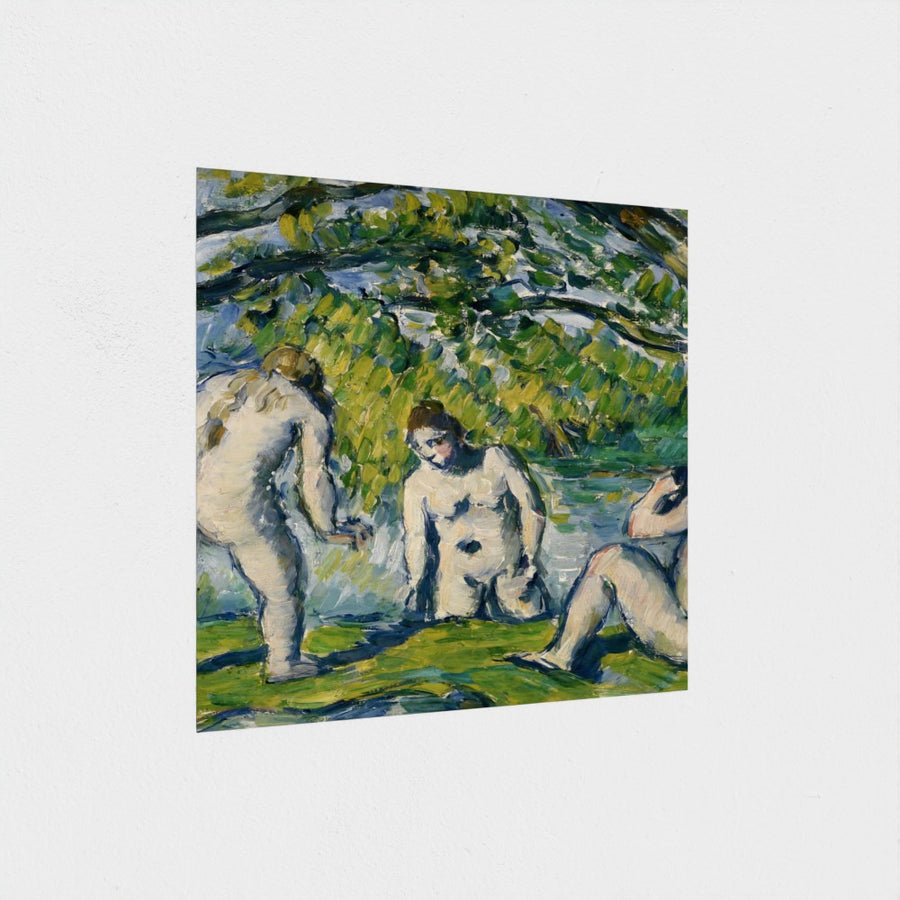 Three Bathers — unframed, at an angle