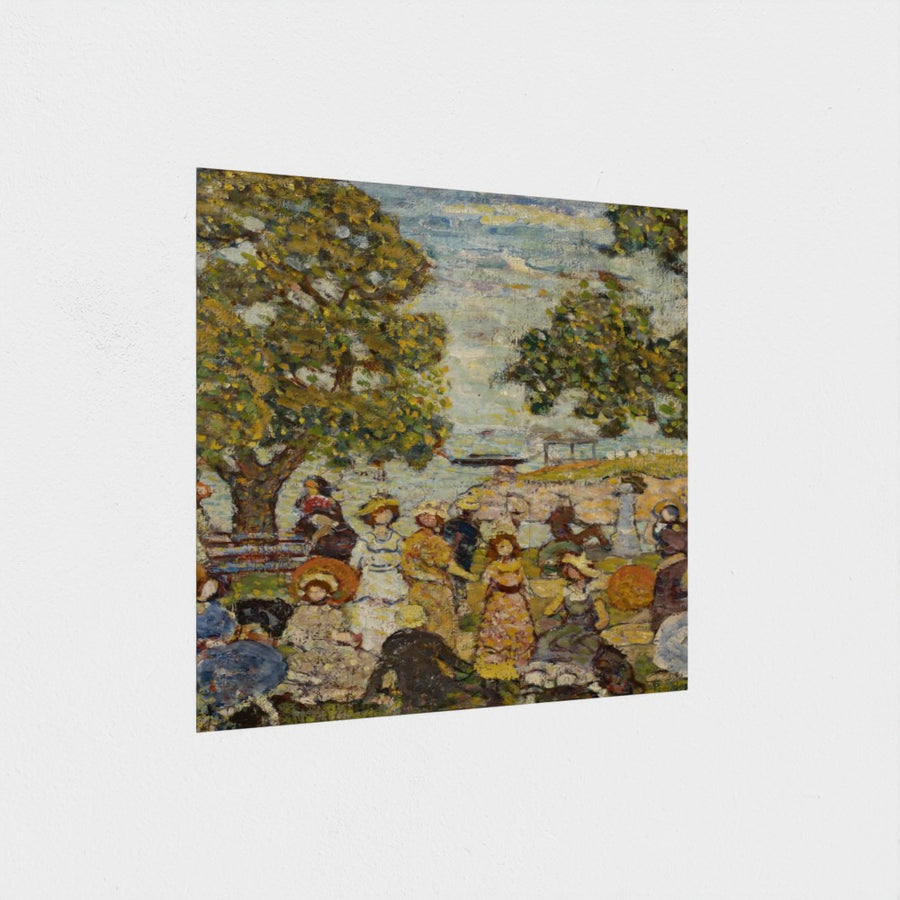 Landscape with Figures — unframed, at an angle