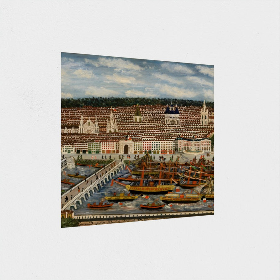 View of Bordeaux — unframed, at an angle