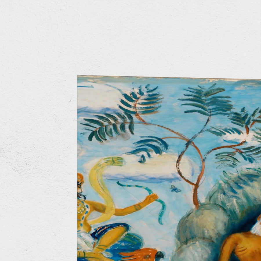 Decoration — unframed, corner detail