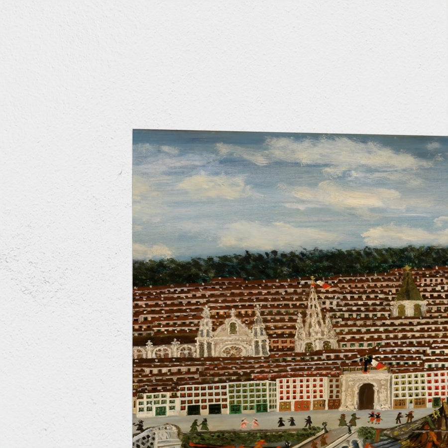 View of Bordeaux — unframed, corner detail