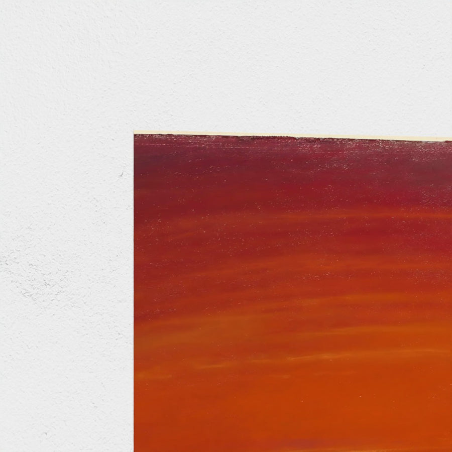Glowing Evening — unframed, corner detail