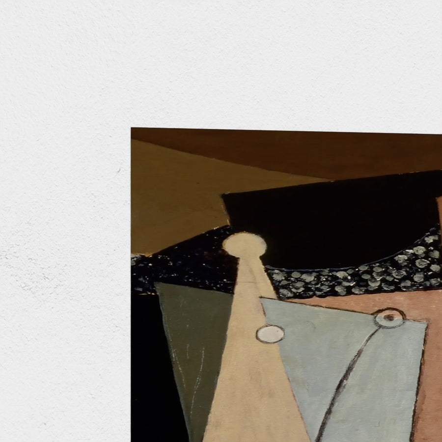 Figures on a Beach — unframed, corner detail