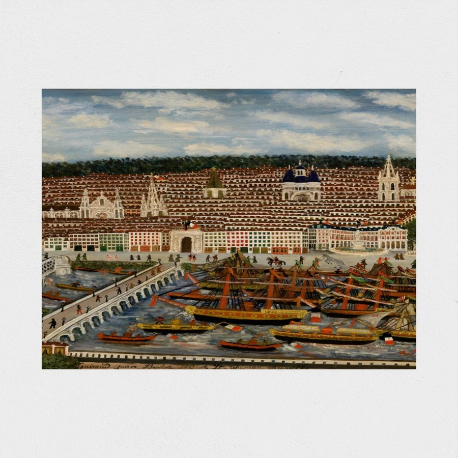 View of Bordeaux — unframed, front