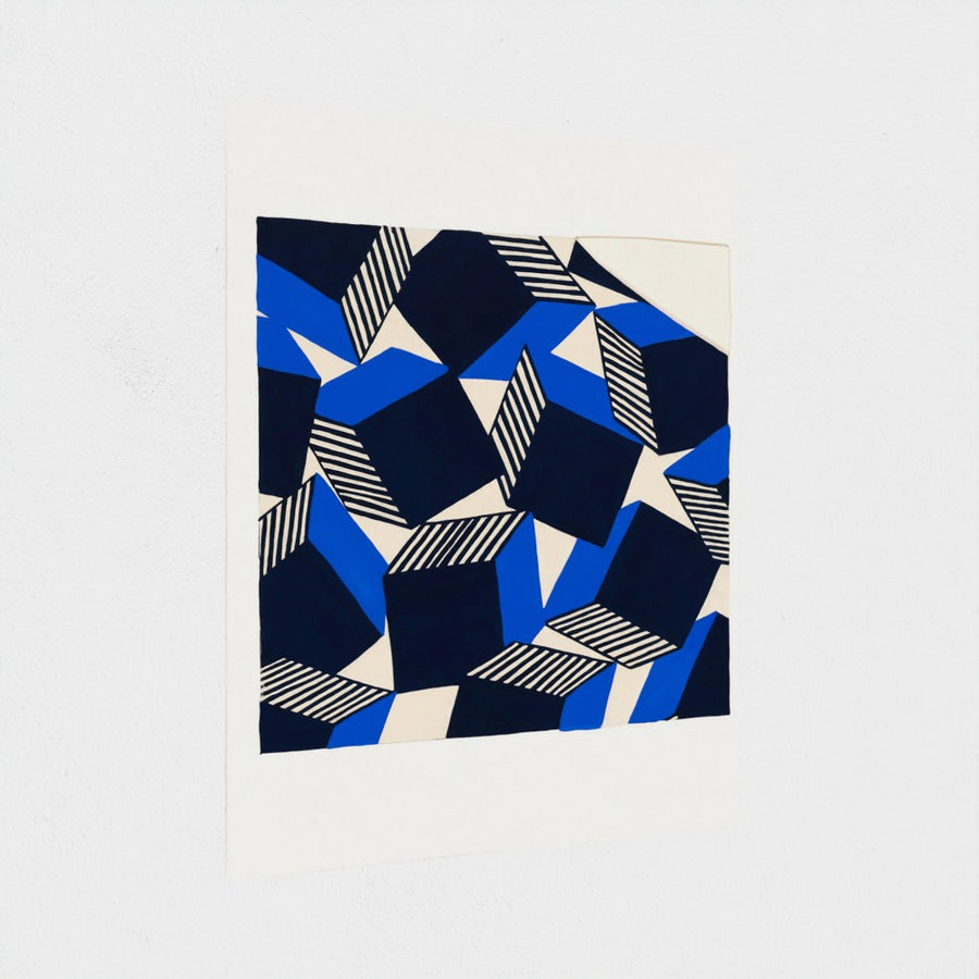 Design for a Silk Fabric I — unframed, at an angle
