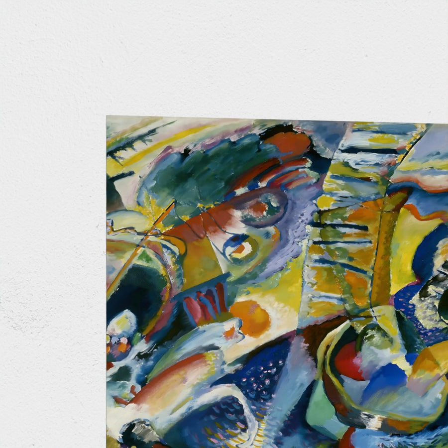 Improvisation Klamm — unframed, corner detail