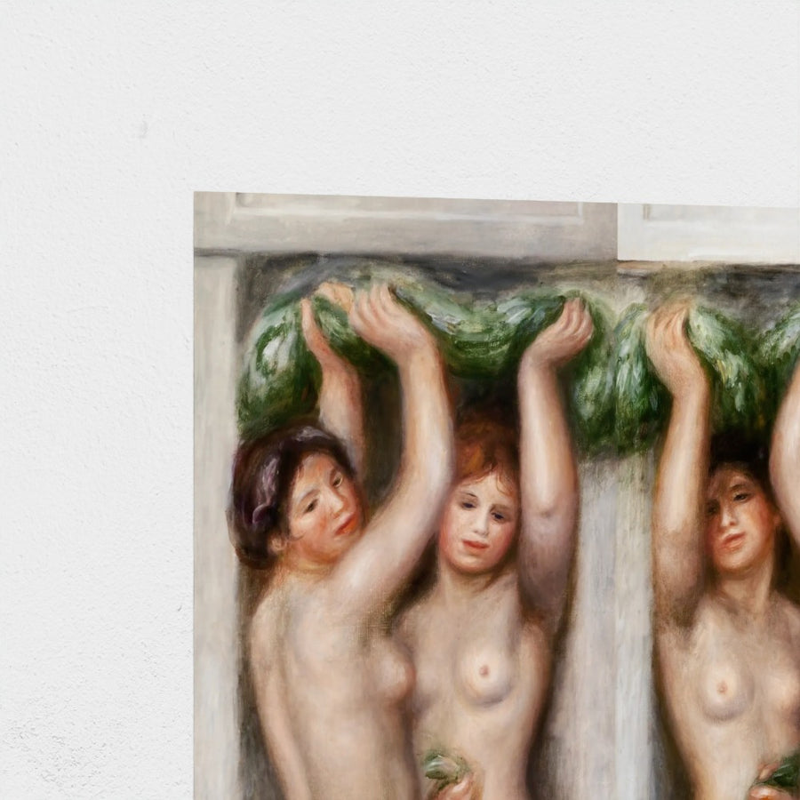 Caryatids — unframed, corner detail