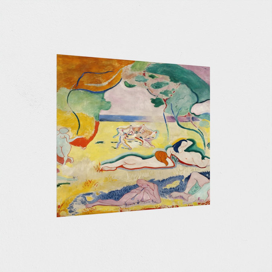 Le Bonheur de vivre — unframed, at an angle