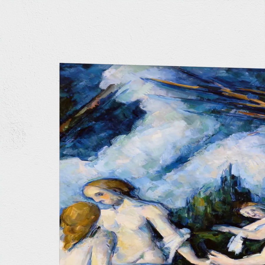 The Large Bathers — unframed, corner detail