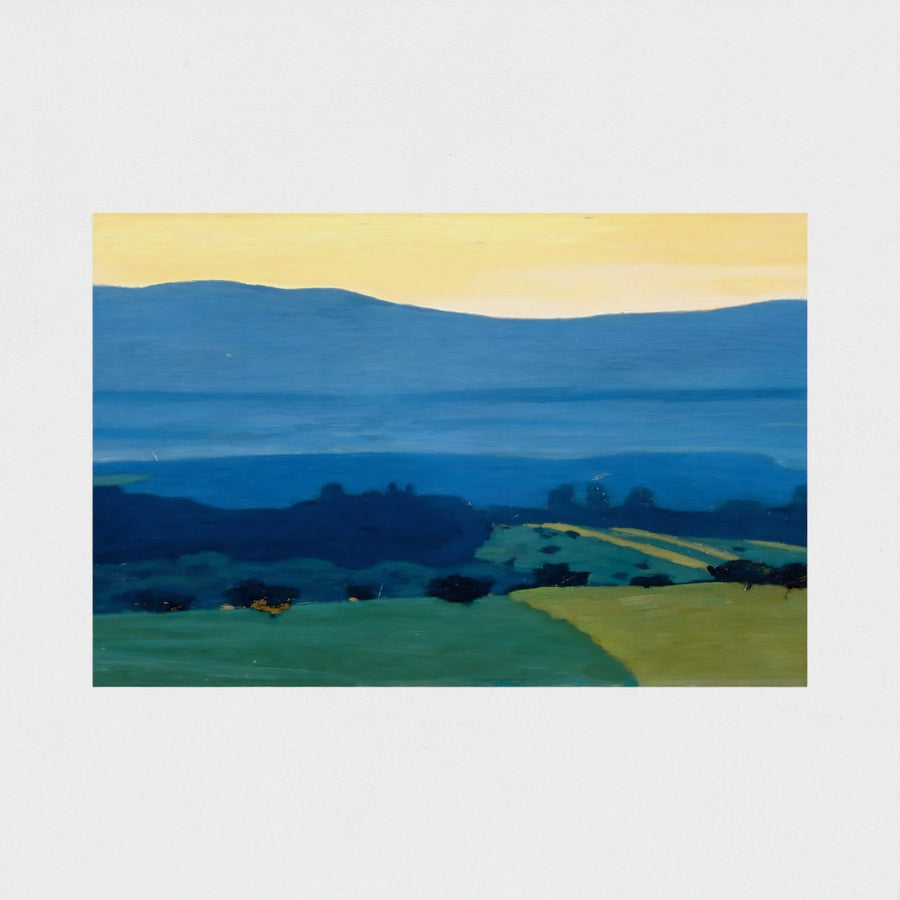 Landscape in the Jura Mountains near Romanel — unframed, front