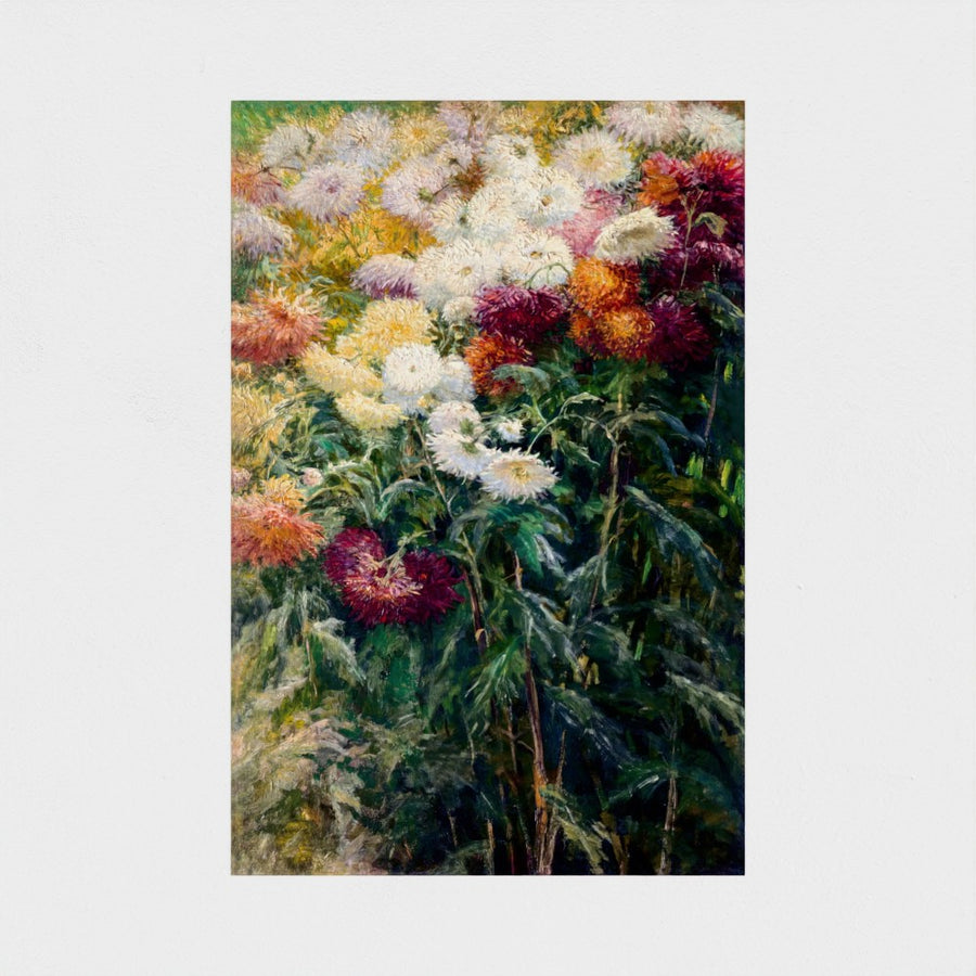 Chrysanthemums in the Garden at Petit-Gennevilliers — unframed, front