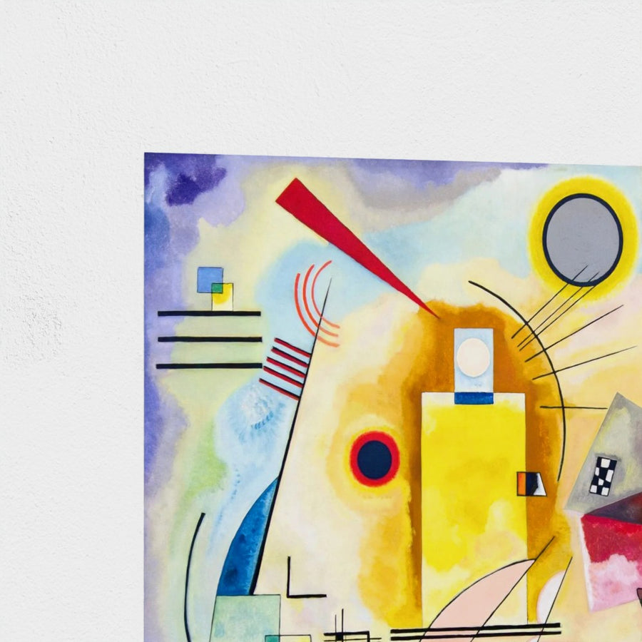 Yellow-Red-Blue — unframed, corner detail