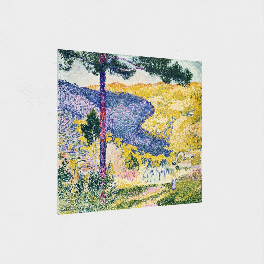 Valley with Fir; Shade on the Mountain — unframed, at an angle