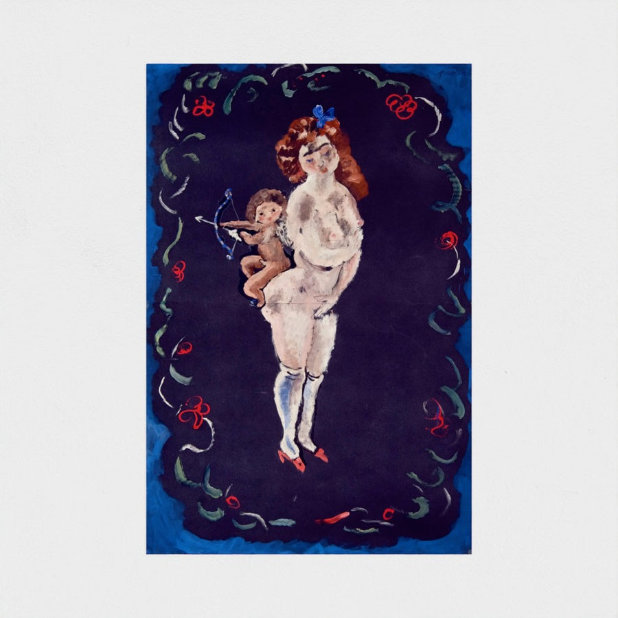 Nude and Cupid — unframed, front