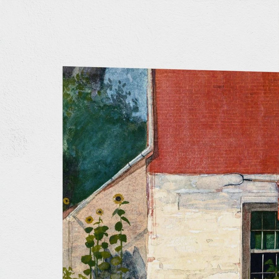 In the Garden — unframed, corner detail
