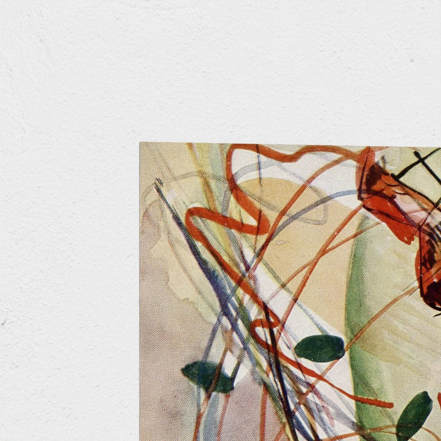 Aquarell — unframed, corner detail