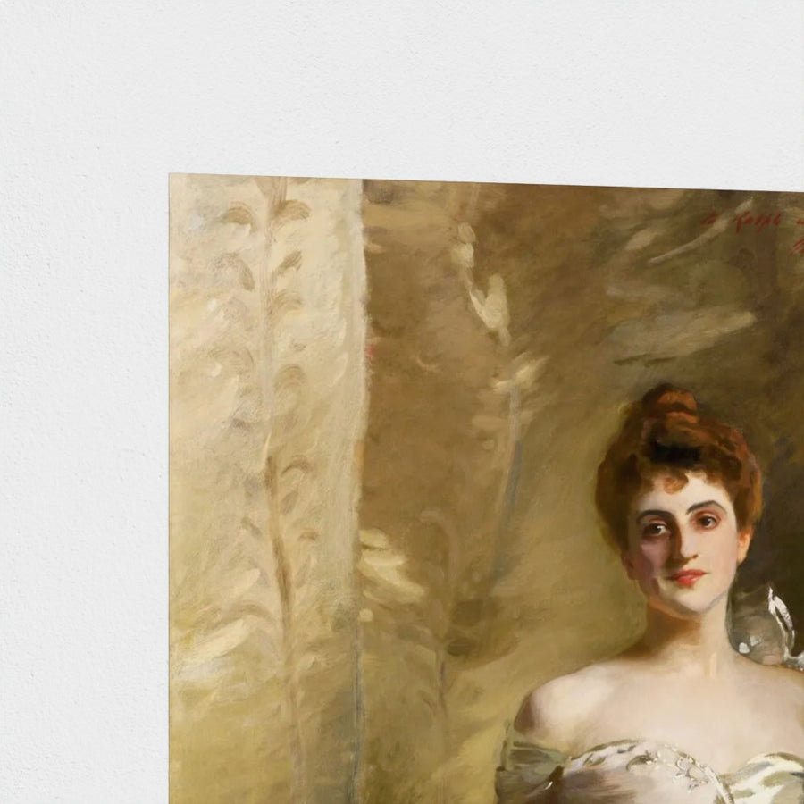 Portrait of Lisa Colt Curtis — unframed, corner detail