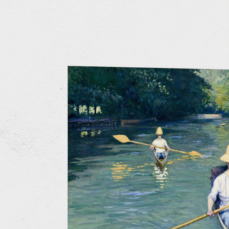 Skiffs — unframed, corner detail