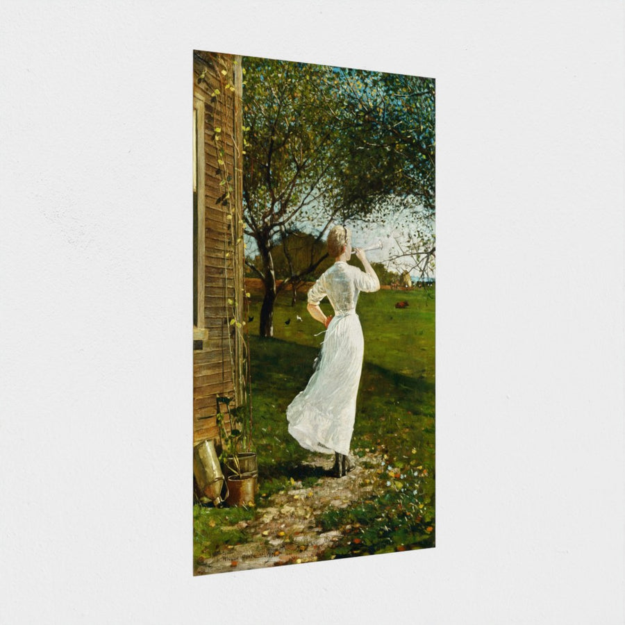 The Dinner Horn — unframed, at an angle