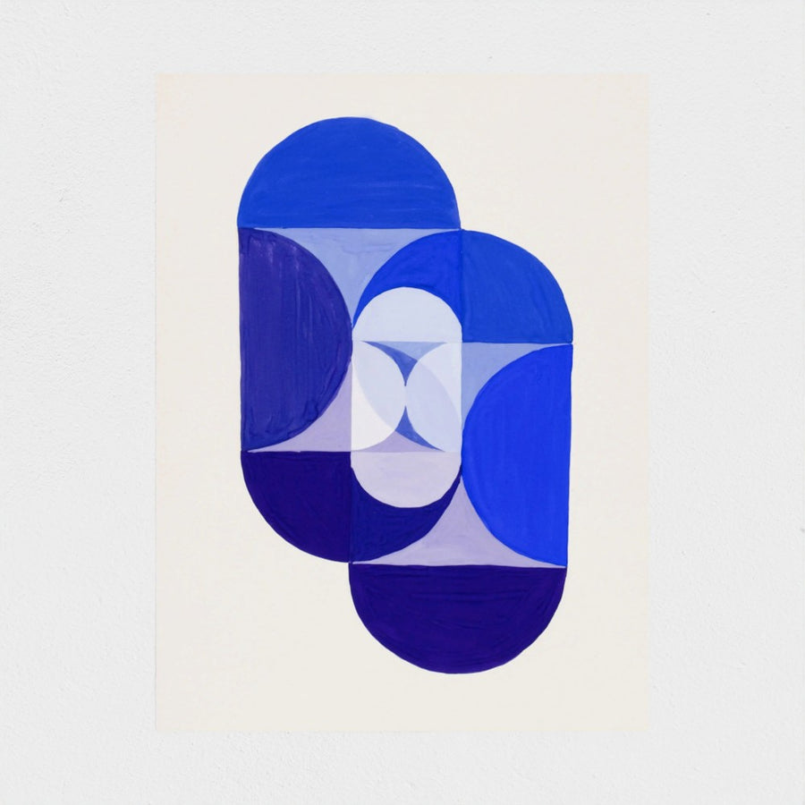 Key Blue (from the Mathematical Basis of the Arts) — unframed, front