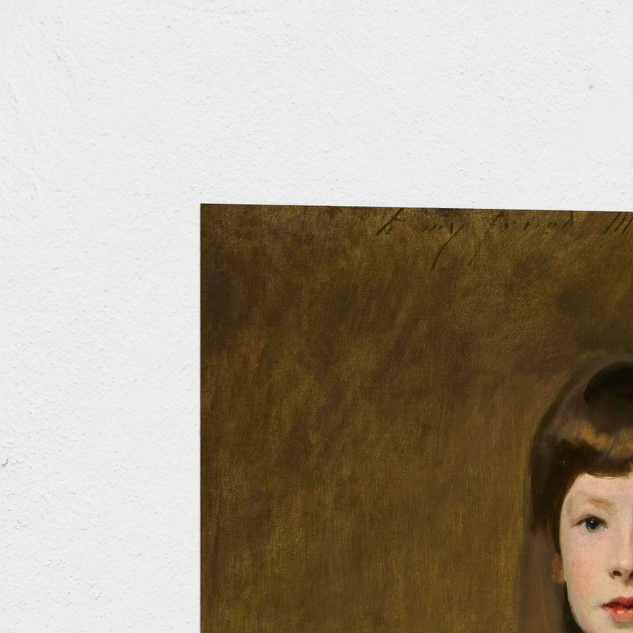 Miss Beatrice Townsend — unframed, corner detail