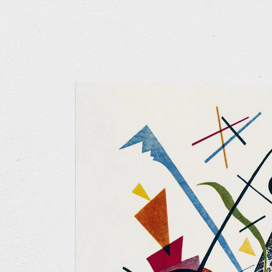Violet lithograph — unframed, corner detail