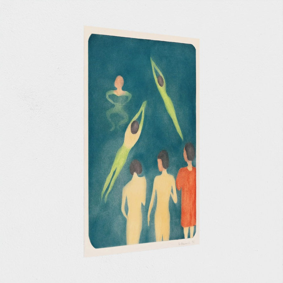 Boys Bathing — unframed, at an angle