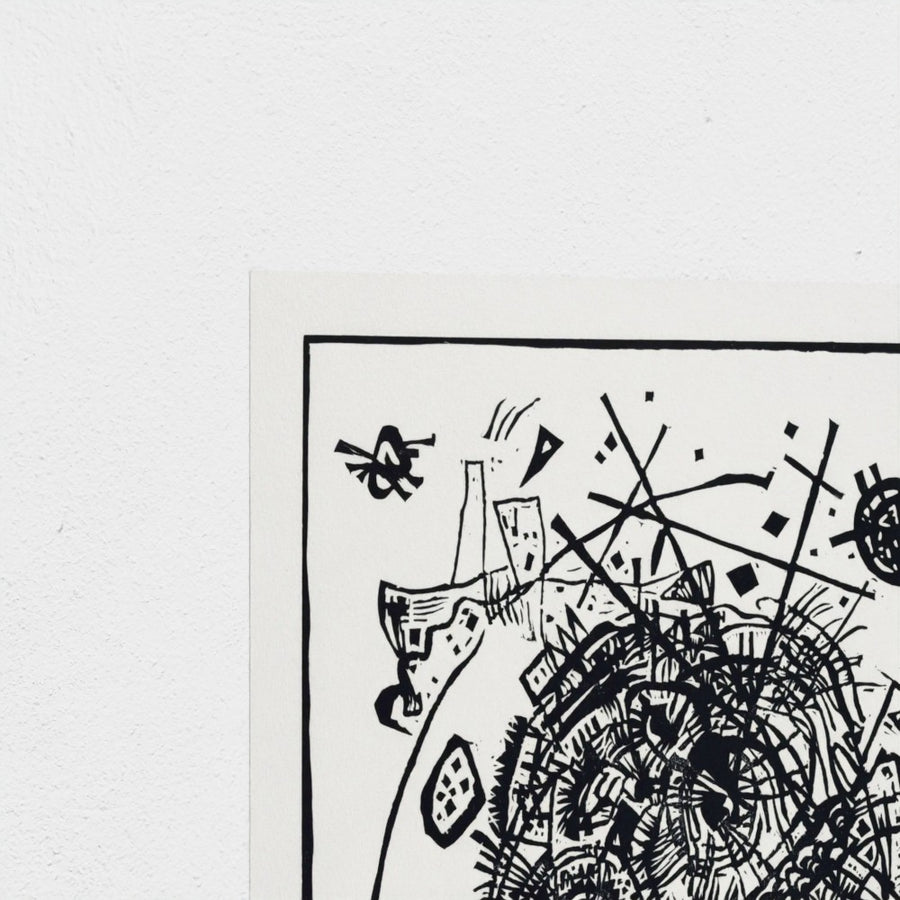 Kleine Welten VIII — unframed, corner detail