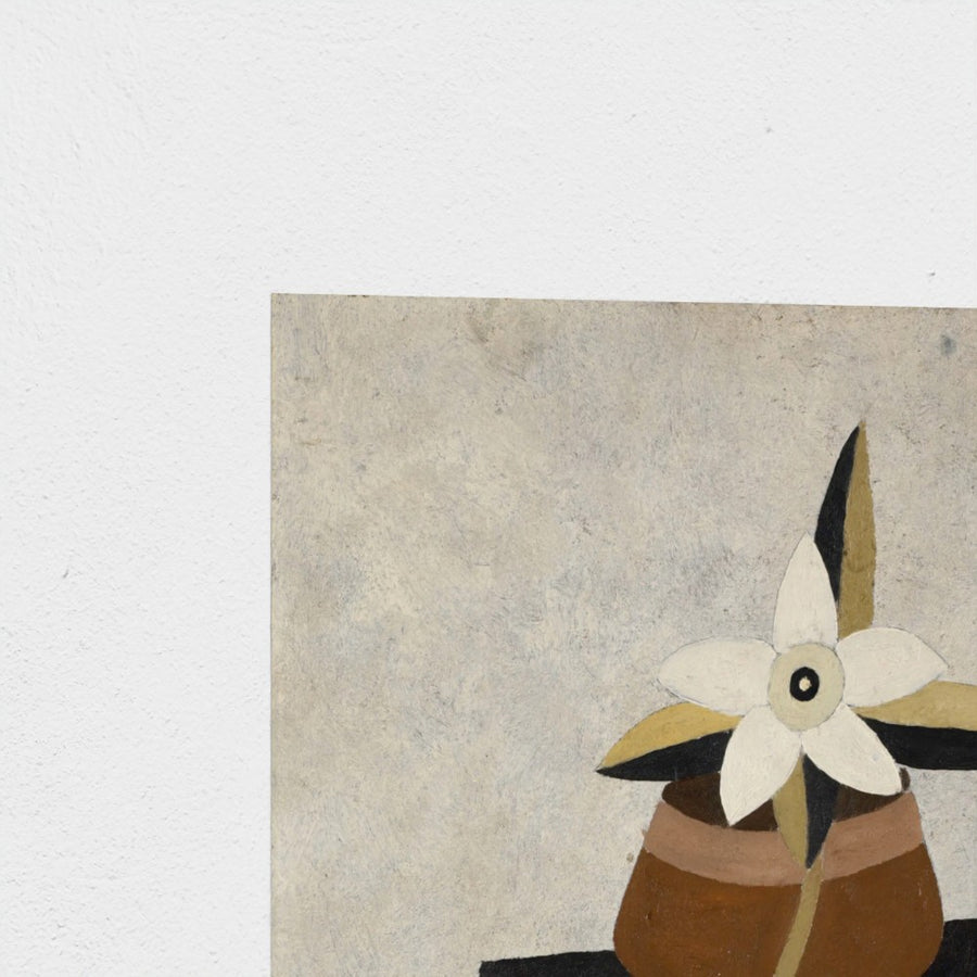 Flowerpiece — unframed, corner detail