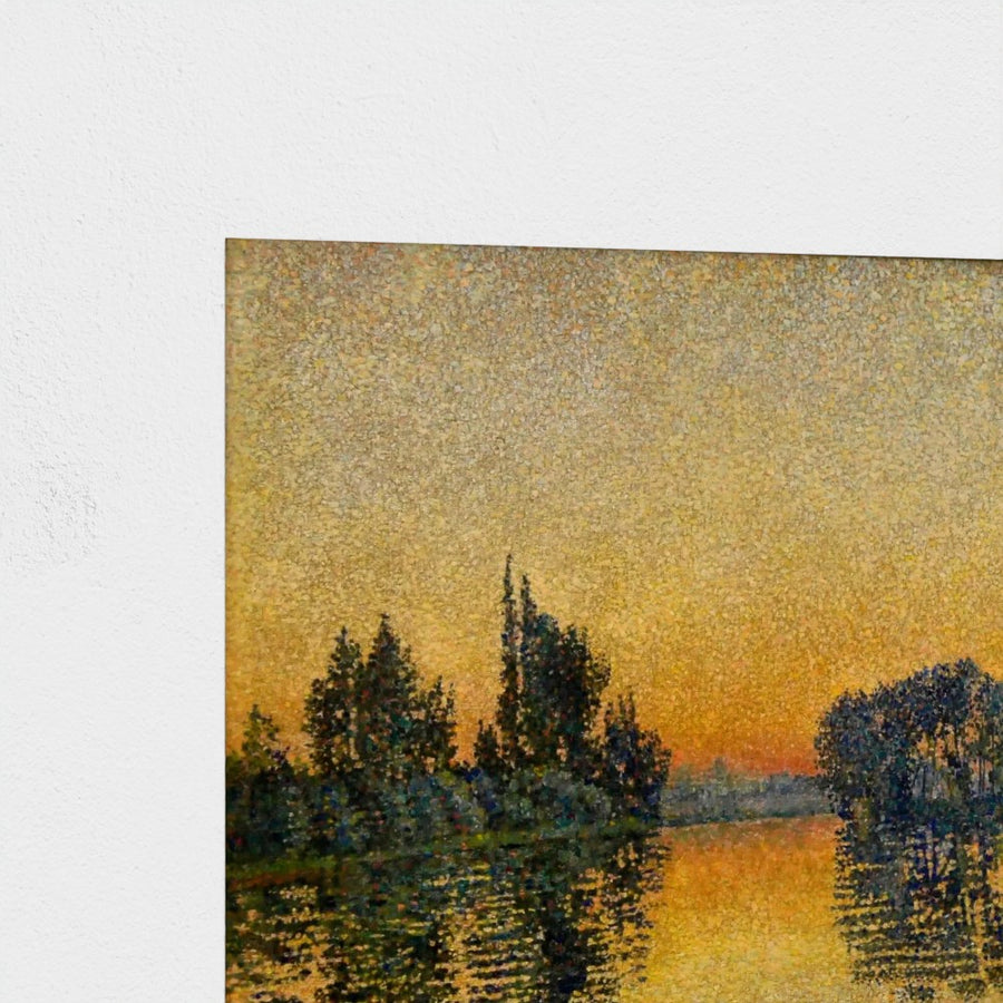 Sunset — unframed, corner detail
