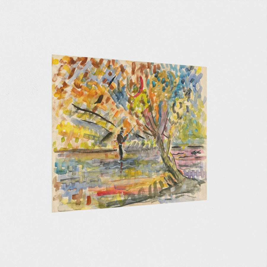 Fisherman — unframed, at an angle