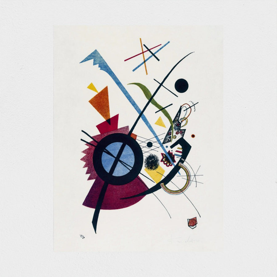 Violet lithograph — unframed, front