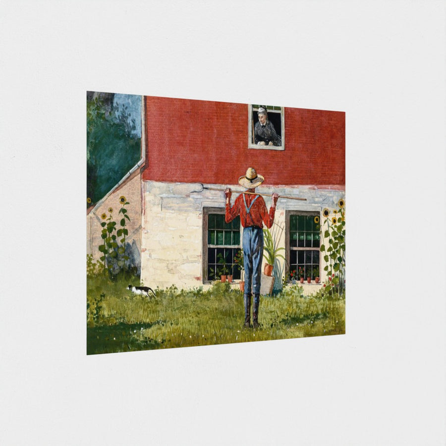 In the Garden — unframed, at an angle