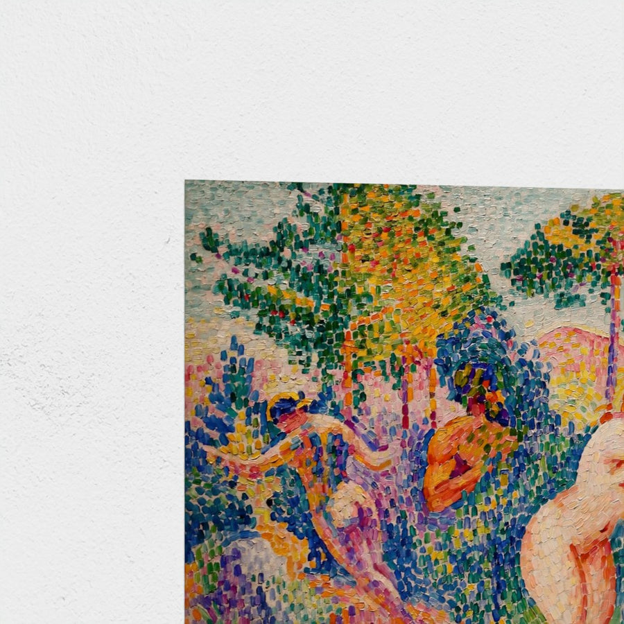 The Flight of the Nymphs (La Fuite des nymphes) — unframed, corner detail