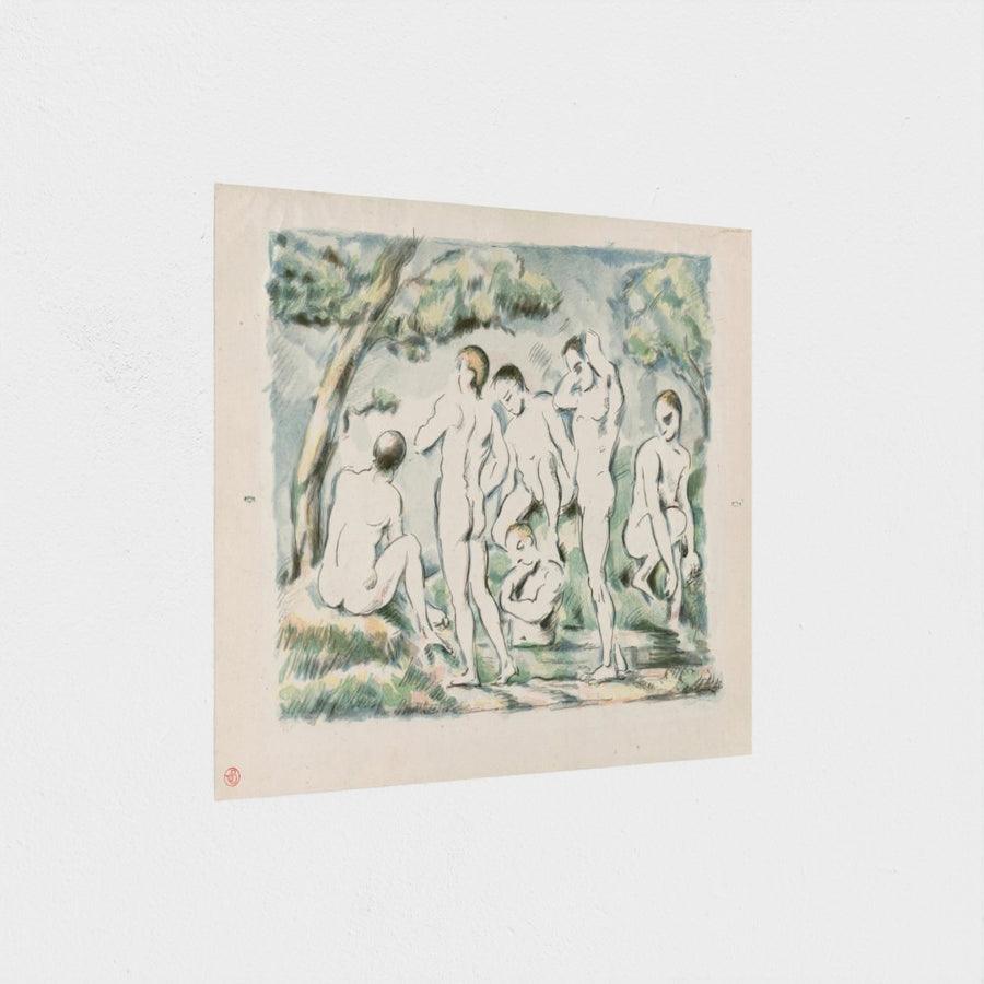 Small Bathers — unframed, at an angle